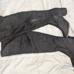 Black Knee-High Boots